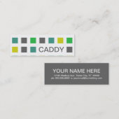 Carte De Visite Mini CADDY (carrés mod) (Devant / Derrière)