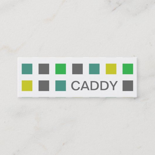 Carte De Visite Mini CADDY (carrés mod) (Devant)