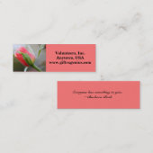 Carte De Visite Mini Cadeau volontaire de motivation d'appréciation (Devant / Derrière)