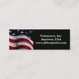 Carte De Visite Mini Cadeau volontaire patriotique d'appréciation