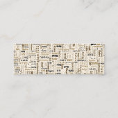 Carte De Visite Mini Café (Dos)