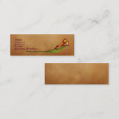 Carte De Visite Mini Calla élégante (Devant / Derrière)