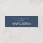 Carte De Visite Mini Calligraphie écrite à la main simple et élégante (Dos)