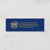 Carte De Visite Mini Calques d'outils simples et élégants pour mannequi (Dos)