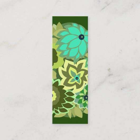 Carte De Visite Mini CAMBRIA aux nuances du vert (Devant)