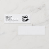 Carte De Visite Mini Camion (Devant / Derrière)