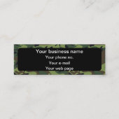 Carte De Visite Mini Camo Vert, Camouflage, Militaire, Armée (Devant)