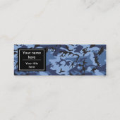 Carte De Visite Mini Camouflage bleu marine, Motif militaire, Armée (Dos)