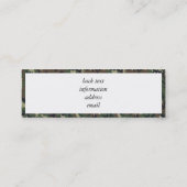 Carte De Visite Mini Camouflage Heart - Woodland (Dos)