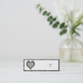 Carte De Visite Mini Camouflage Heart - Woodland (Debout devant)