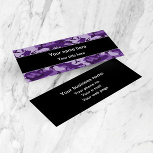 Carte De Visite Mini Camouflage Violet, Camouflage, Militaire, Armée