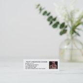 Carte De Visite Mini Cancer d'enfance de combat (Debout devant)