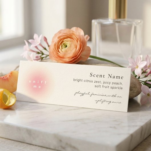 Carte De Visite Mini Candle Scent Sample Fragrance Mini Tester Card