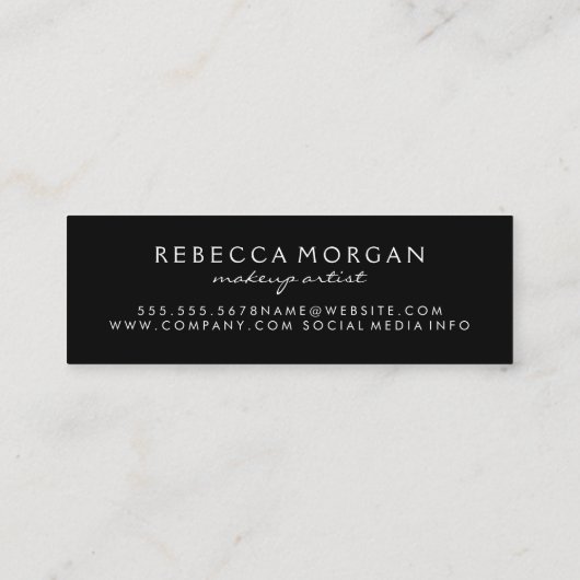 Carte De Visite Mini Canne à lèvres (Dos)