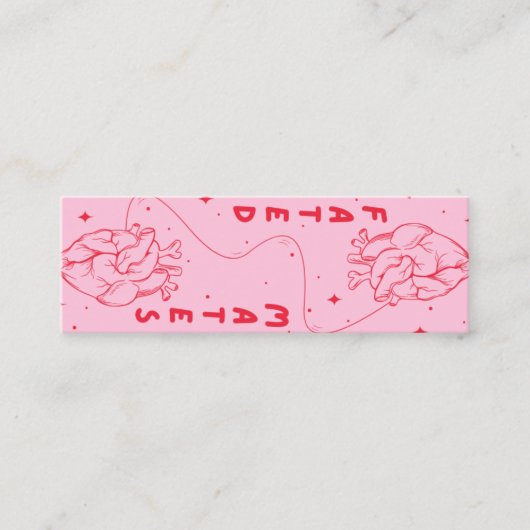 CARTE DE VISITE MINI CAPITAUX - SIGNET ❤️ ‍ 🔥 (Devant)