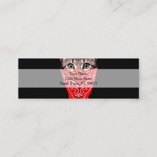 Carte De Visite Mini Capuchon de chat