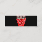 Carte De Visite Mini Capuchon de chat (Dos)