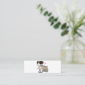 Carte De Visite Mini Caricature de chiot de boxe allemande| choisir la  (Debout devant)