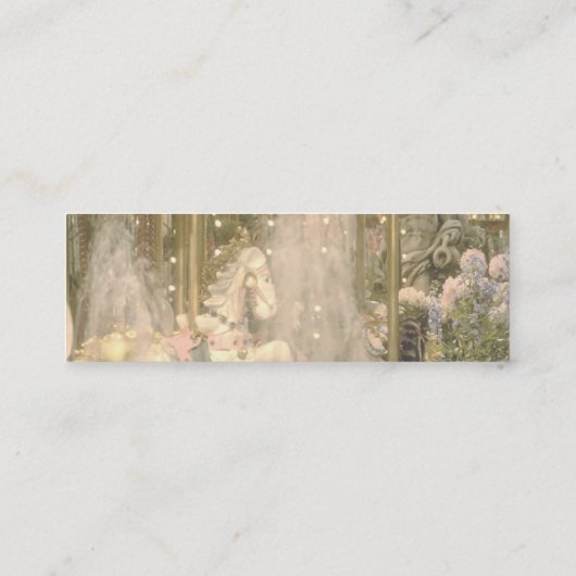 Carte De Visite Mini Carousel enchanté (Dos)