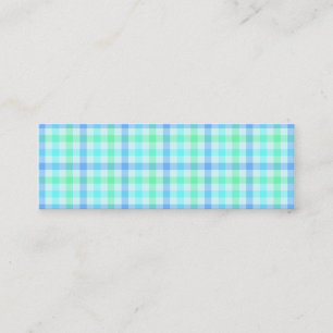 Carte De Visite Mini Carreaux Bleu Vert