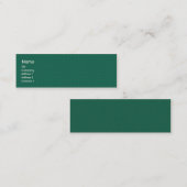 Carte De Visite Mini Carrelage vert - Fin (Devant / Derrière)