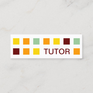 Carte De Visite Mini CARRÉS de mode TUTOR