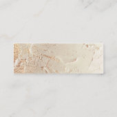 Carte De Visite Mini Carte mini oreille texture feuille or (Dos)