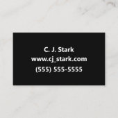Carte De Visite Mini-Cartes de visite noirs et noirs (Devant)