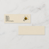 Carte De Visite Mini Cartoon Bee (Devant / Derrière)