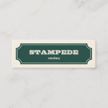 Cartouche Victorien de Logo Vert Foncé Vintage
