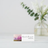 Carte De Visite Mini Cascades et cerisiers autour d'un lac (Debout devant)