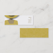 Carte De Visite Mini Casquette d'or - maigre (Devant / Derrière)