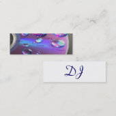 CARTE DE VISITE MINI CD DJ (Devant / Derrière)