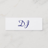 CARTE DE VISITE MINI CD DJ (Dos)