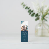 Carte De Visite Mini Célébration de la vie Photo Signet de bronze (Debout devant)