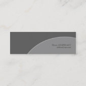 Carte De Visite Mini Cercle gris (Dos)