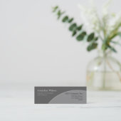 Carte De Visite Mini Cercle gris (Debout devant)