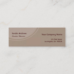 Carte De Visite Mini Cercle gris Brown