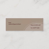 Carte De Visite Mini Cercle gris Brown (Dos)