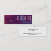 Carte De Visite Mini Cercles Abstraits (Devant / Derrière)