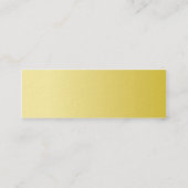 Carte De Visite Mini Cercles jaunes - maigres (Dos)