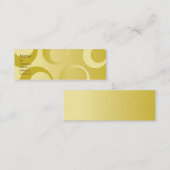 Carte De Visite Mini Cercles jaunes - maigres (Devant / Derrière)