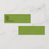 Carte De Visite Mini Cercles jaunes minuscules de fantaisie sur (Devant / Derrière)