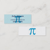 Carte De Visite Mini Cercles Pi (Devant / Derrière)