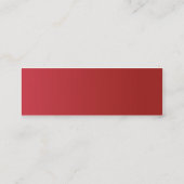 Carte De Visite Mini Cercles rouges - maigres (Dos)