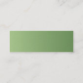 Carte De Visite Mini Cercles verts - maigres (Dos)