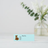Carte De Visite Mini C'est une annonce de naissance de bébé garçon (Debout devant)