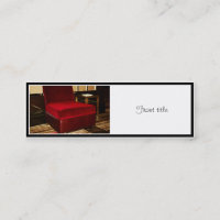 Chaise Red Velvet