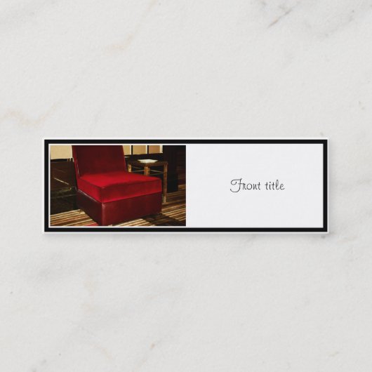 Carte De Visite Mini Chaise Red Velvet (Devant)