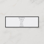 Carte De Visite Mini Chaise Red Velvet (Dos)